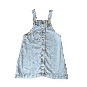 Zara Kids Girl's Jeans Denim Dress Skirt Overalls Size 11-12